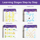 writoimprov™️ 128Pages Reusable Tracing Line Book For kids 📚