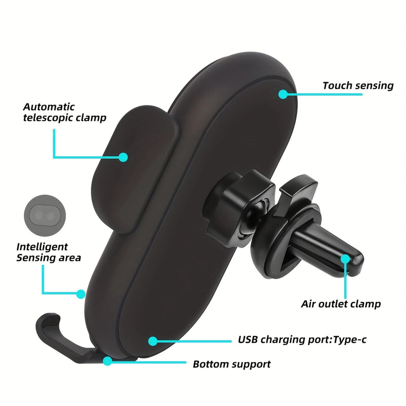 HoldFast™ 2-in-1 Wireless Car Phone Holder & Charger