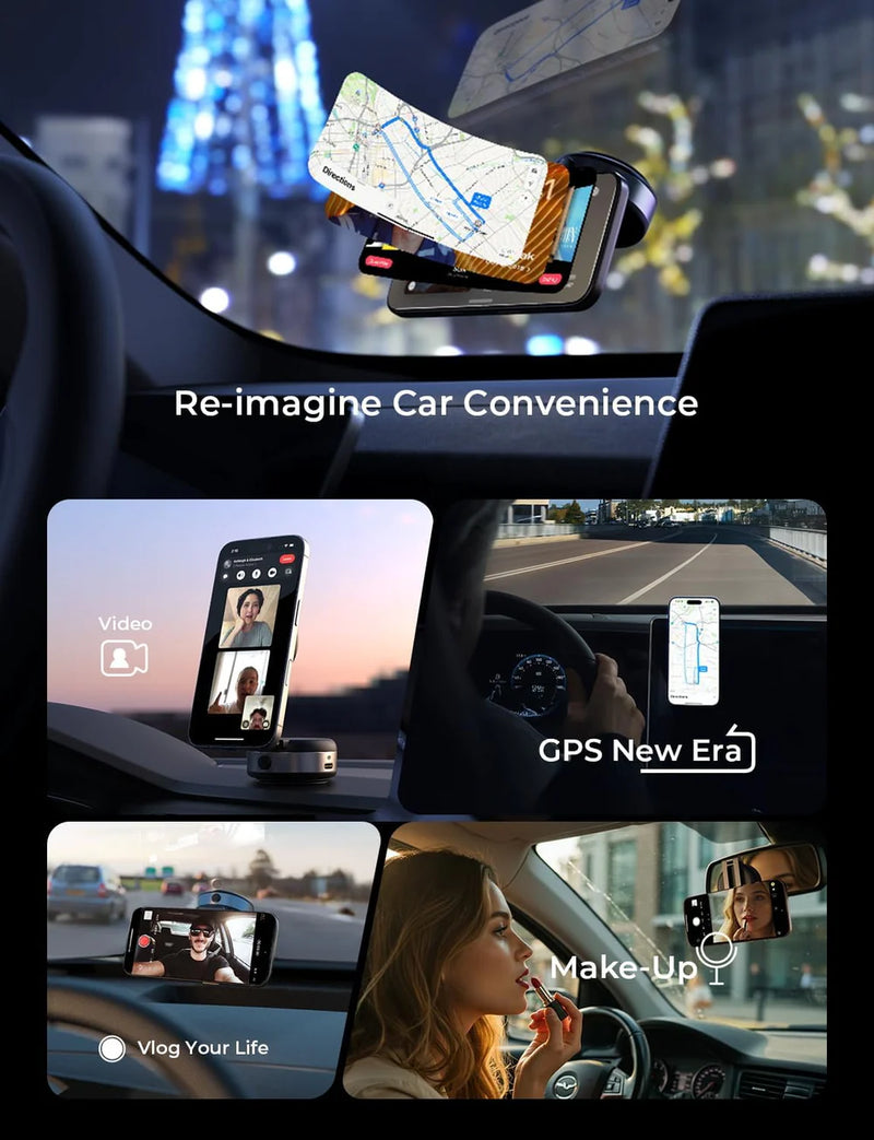 Vacuum Magnetic Suction Phone Holder