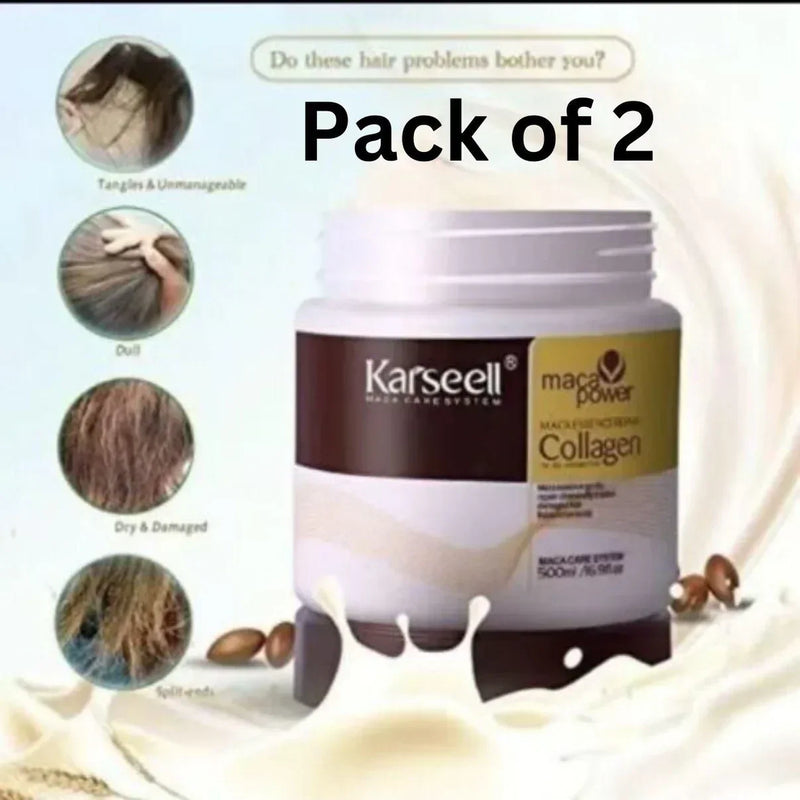 🤩Karseell Maca Power Collagen Hair Mask 100ml[BUY 1 GET 1 FREE]🤩🪔  Flat 50%+ OFF