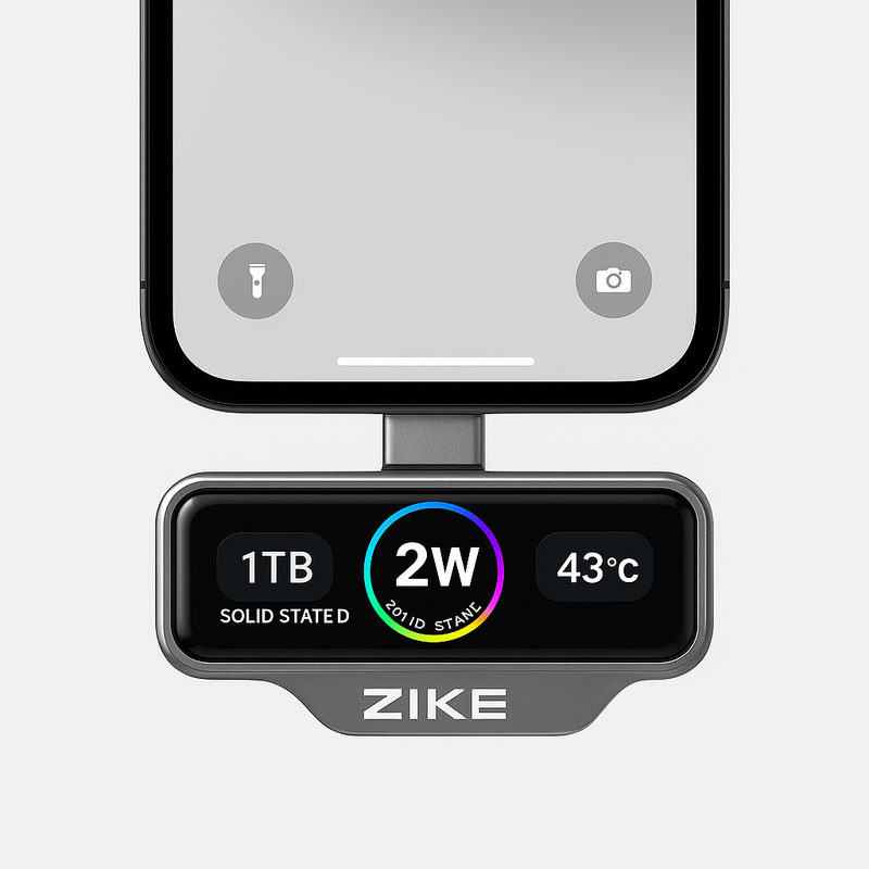 Zike USB-C Lightning Port Magnetic Storage: Instant Expansion for Your Phone