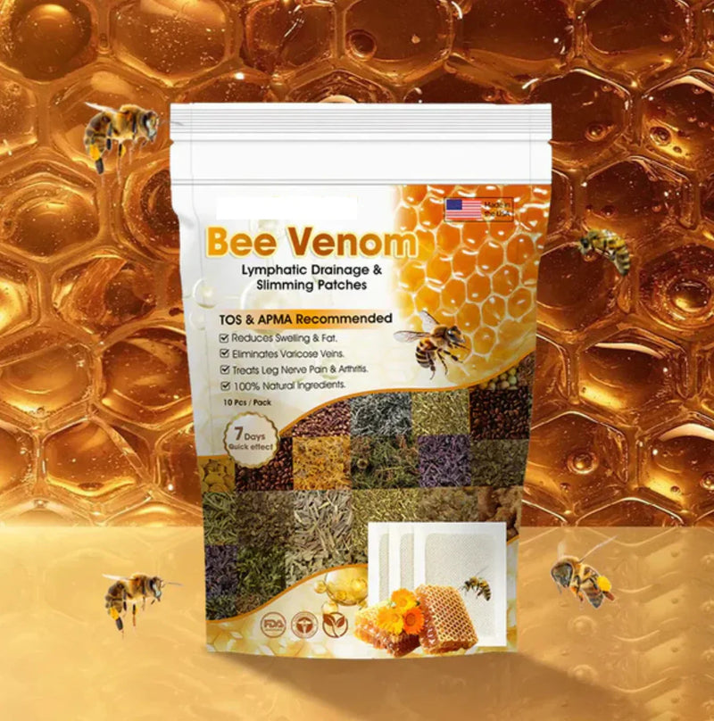 Bee Venom Lymphatic Drainage & Slimming Foot Patches 🌿👣 ( Set of 60 Patches)