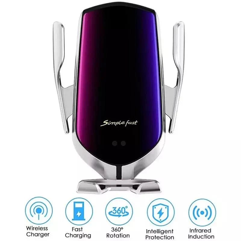 SimpleFast™ 2-in-1 Wireless Car Phone Holder & Charger